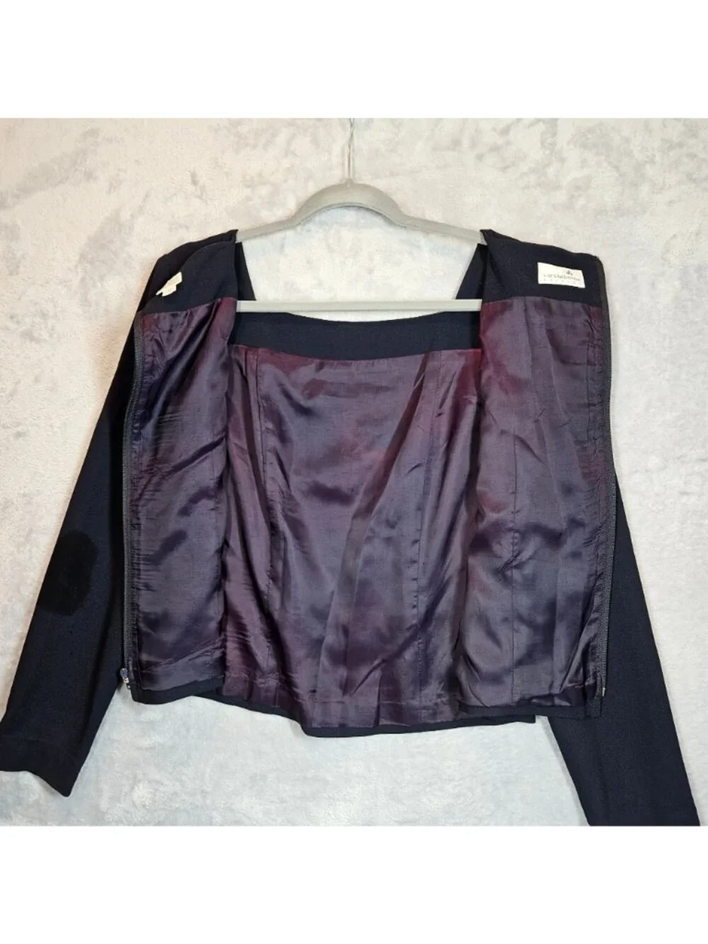 Liz Claiborne blouse skirt set Womens 8 Black Career Business Party Formal Class